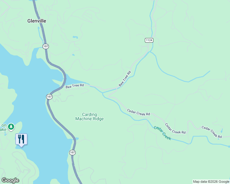 map of restaurants, bars, coffee shops, grocery stores, and more near Cedar Creek Road in Glenville