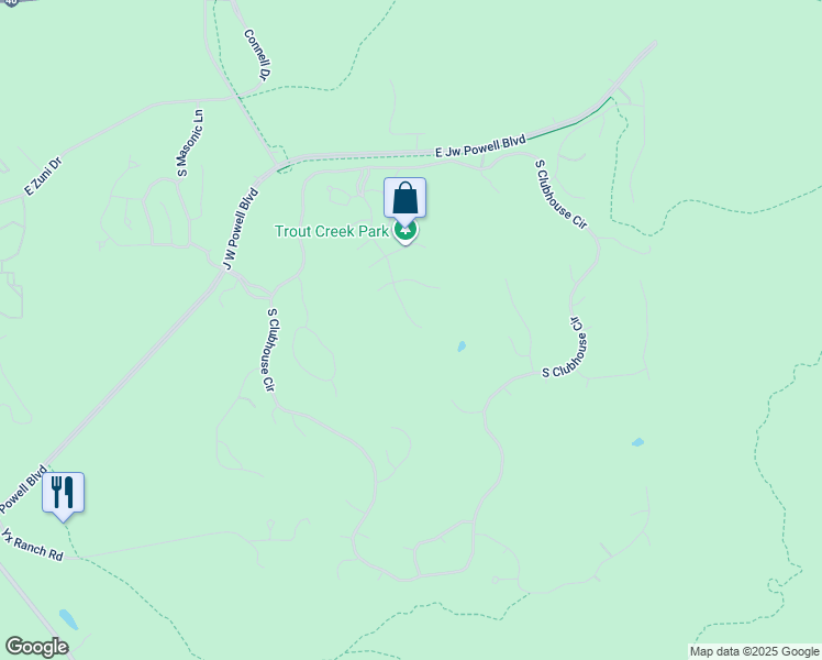 map of restaurants, bars, coffee shops, grocery stores, and more near 3358 South Tourmaline Drive in Flagstaff