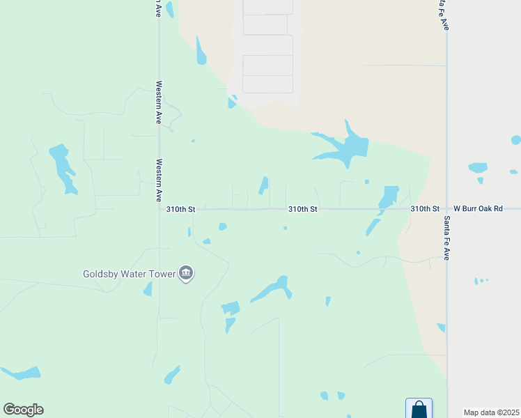 map of restaurants, bars, coffee shops, grocery stores, and more near 18306-18380 West Burr Oak Road in Norman