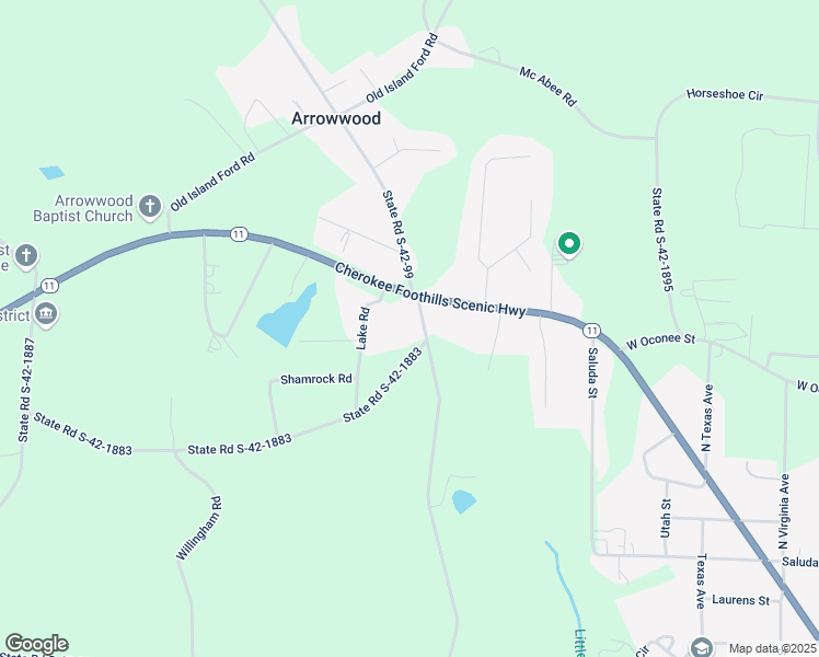 map of restaurants, bars, coffee shops, grocery stores, and more near 108 State Road S-42-1883 in Chesnee