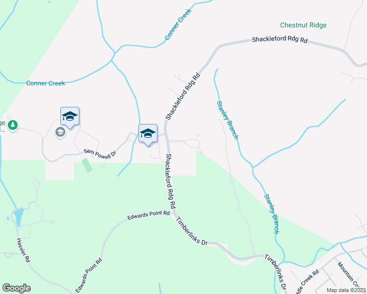 map of restaurants, bars, coffee shops, grocery stores, and more near 2457 Dogwood Grove Circle in Signal Mountain