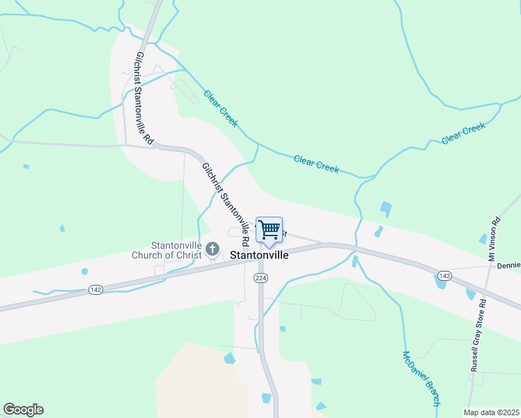 map of restaurants, bars, coffee shops, grocery stores, and more near 11 Cooksey Drive in Stantonville
