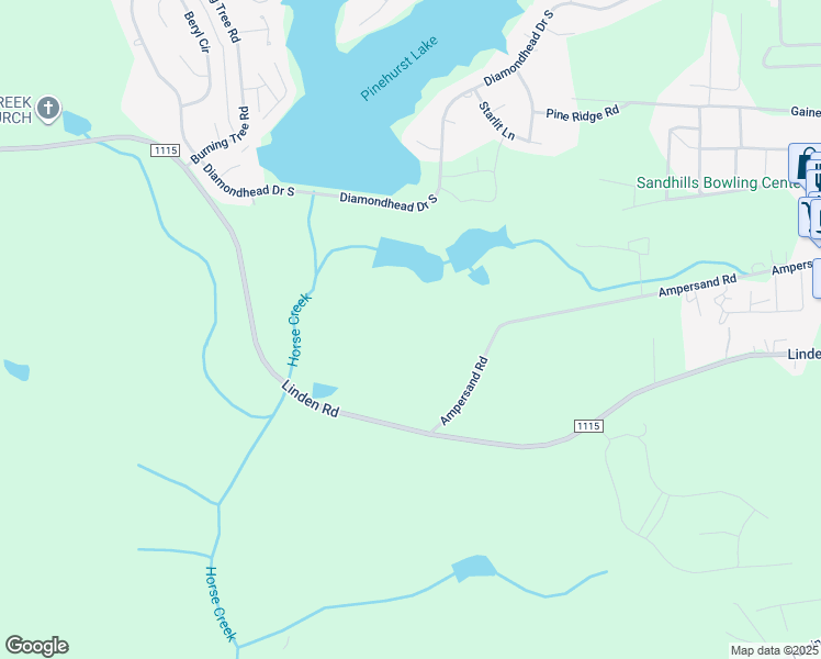 map of restaurants, bars, coffee shops, grocery stores, and more near 2607 Linden Road in Aberdeen