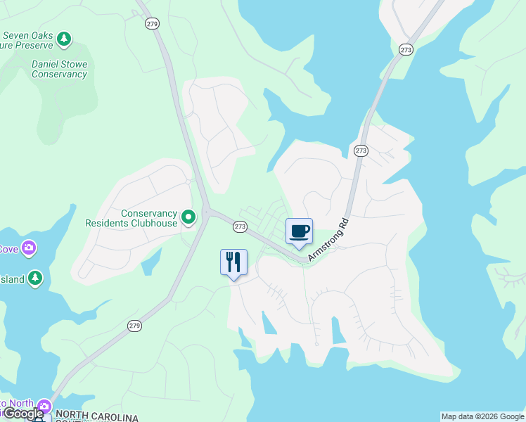 map of restaurants, bars, coffee shops, grocery stores, and more near 4548 Forest Cove Road in Belmont