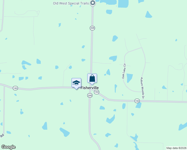 map of restaurants, bars, coffee shops, grocery stores, and more near 1325 Tennessee 205 in Shelby County