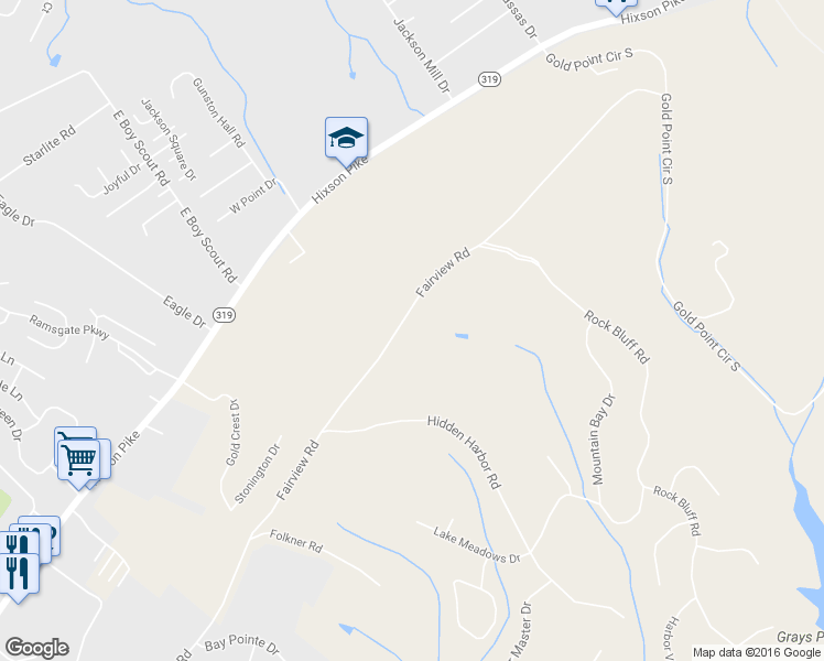 map of restaurants, bars, coffee shops, grocery stores, and more near 7426 Fairview Road in Hamilton County