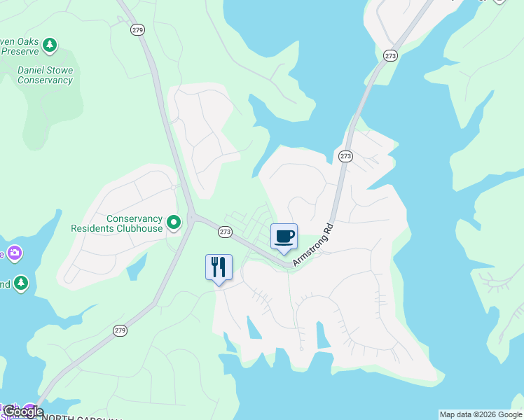 map of restaurants, bars, coffee shops, grocery stores, and more near 4548 Forest Cove Road in Belmont