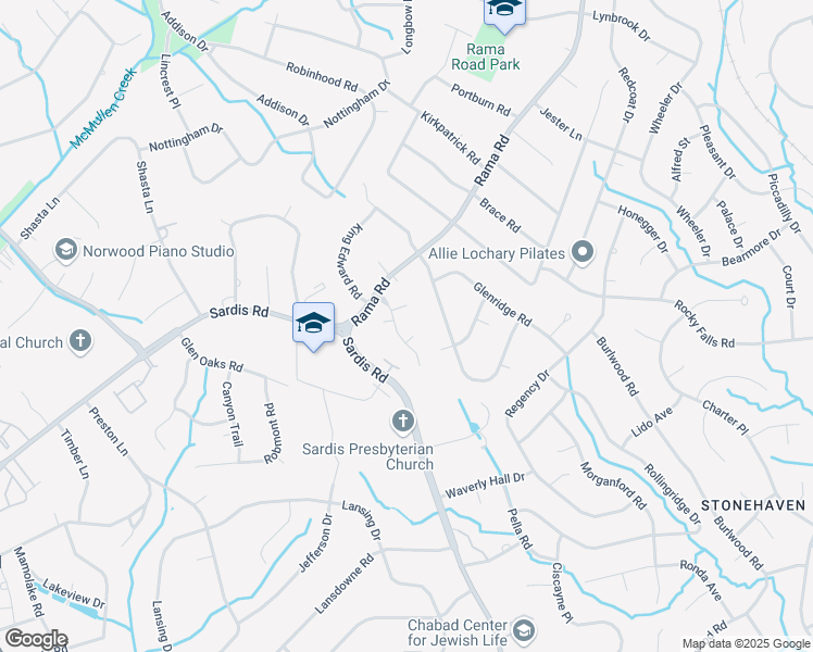 map of restaurants, bars, coffee shops, grocery stores, and more near in Charlotte