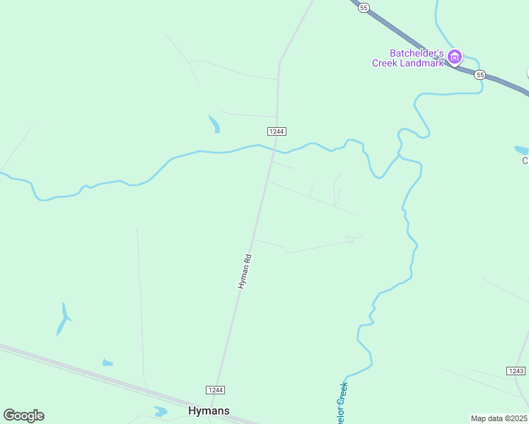 map of restaurants, bars, coffee shops, grocery stores, and more near 326 Hyman Road in New Bern