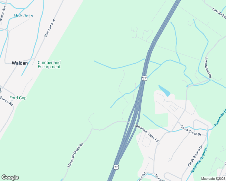 map of restaurants, bars, coffee shops, grocery stores, and more near 5745 Bobby Dale Ln in Chattanooga