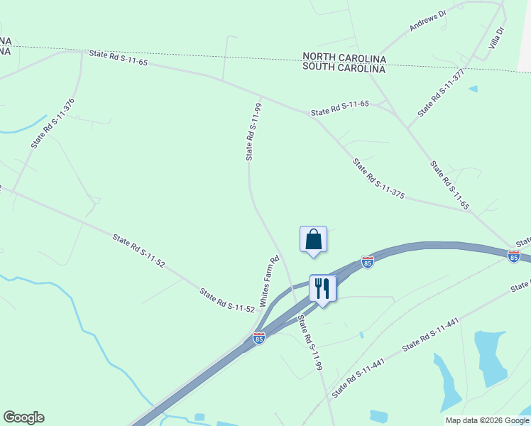 map of restaurants, bars, coffee shops, grocery stores, and more near 600-676 State Road S-11-99 in Blacksburg
