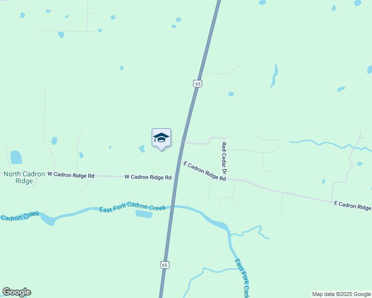 map of restaurants, bars, coffee shops, grocery stores, and more near 502 U.S. 65 in Greenbrier