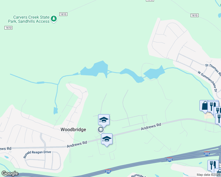 map of restaurants, bars, coffee shops, grocery stores, and more near 3758 Glencourse Way in Fayetteville