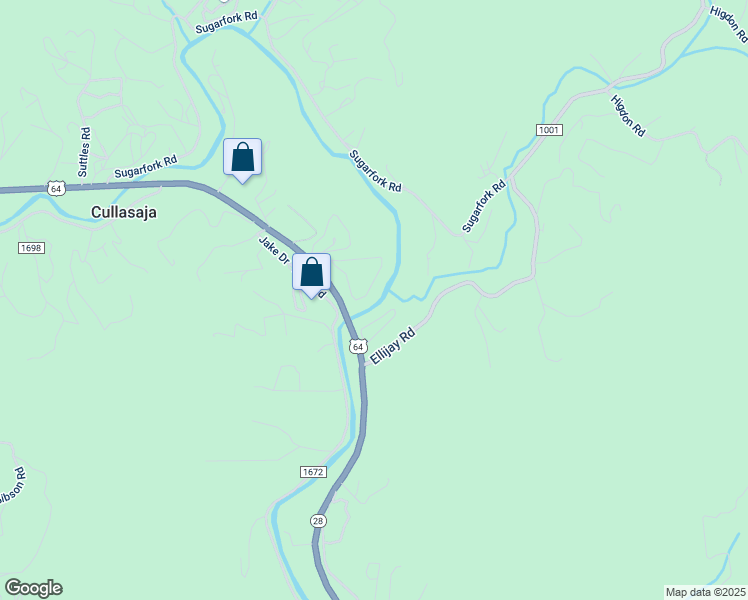 map of restaurants, bars, coffee shops, grocery stores, and more near 211 Cullasaja Circle in Franklin