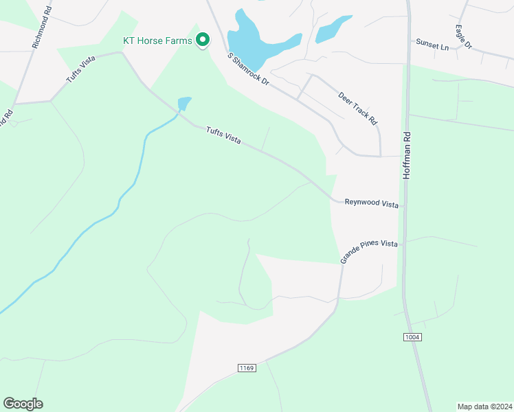 map of restaurants, bars, coffee shops, grocery stores, and more near Tufts Vista Road in Jackson Springs