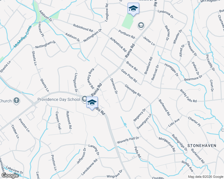 map of restaurants, bars, coffee shops, grocery stores, and more near in Charlotte