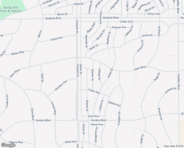 map of restaurants, bars, coffee shops, grocery stores, and more near Barker Street in California City