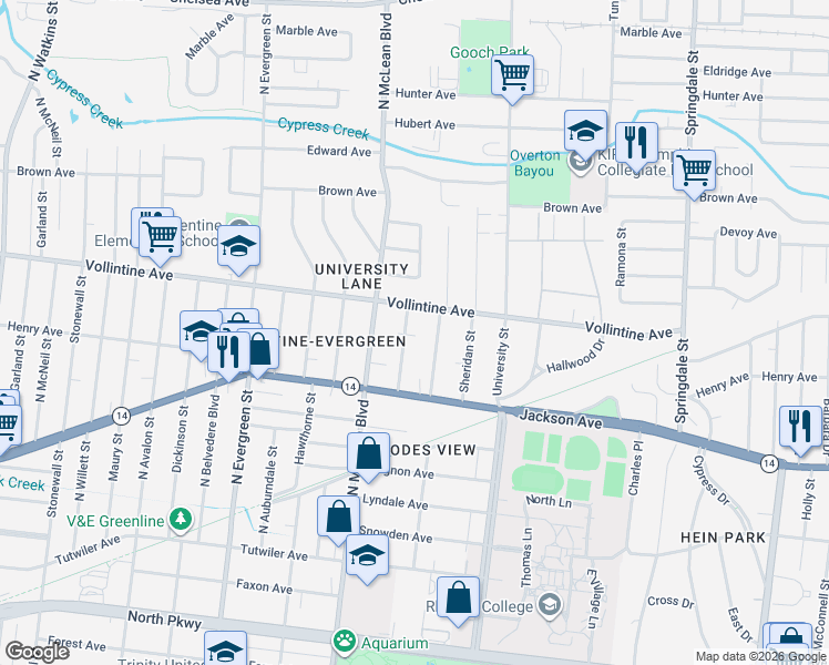 map of restaurants, bars, coffee shops, grocery stores, and more near 883 North Barksdale Street in Memphis
