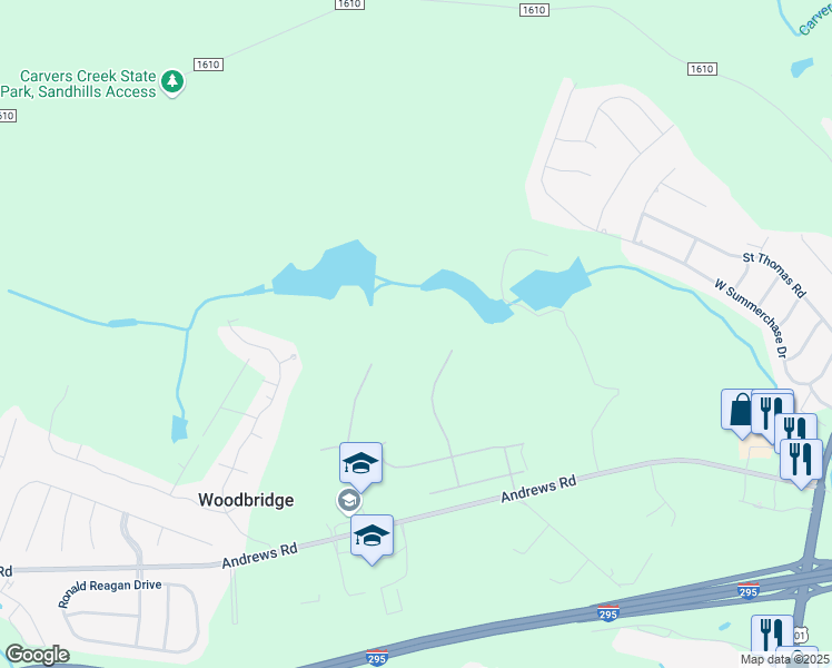 map of restaurants, bars, coffee shops, grocery stores, and more near 3774 Glencourse Way in Fayetteville