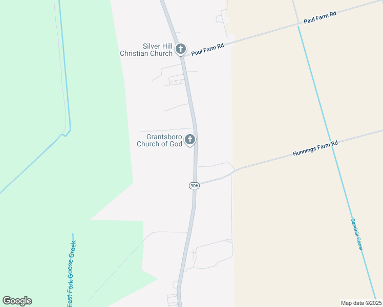 map of restaurants, bars, coffee shops, grocery stores, and more near 1541 North Carolina 306 in Grantsboro