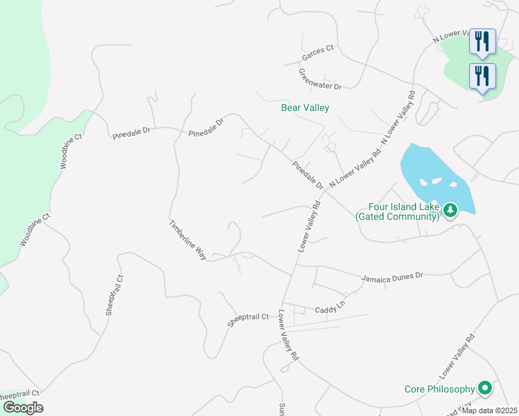 map of restaurants, bars, coffee shops, grocery stores, and more near 30261 Knight Court in Tehachapi