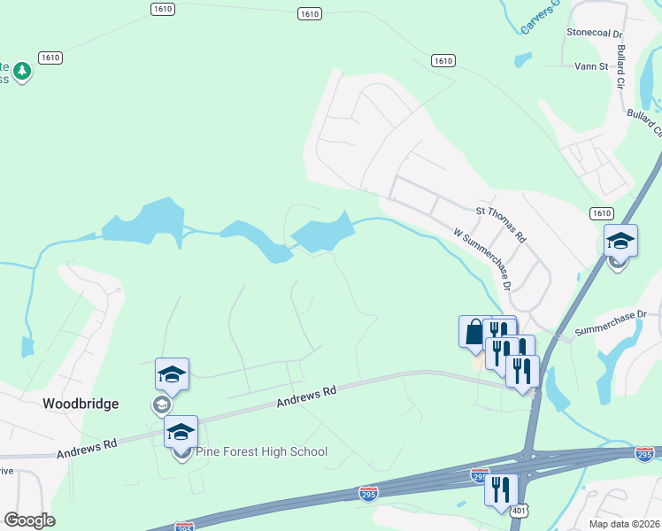 map of restaurants, bars, coffee shops, grocery stores, and more near 6566 Stone Mountain Farm Road in Fayetteville