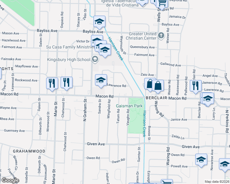 map of restaurants, bars, coffee shops, grocery stores, and more near 1155 Wright Road in Memphis
