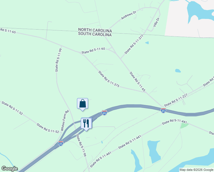 map of restaurants, bars, coffee shops, grocery stores, and more near 194 State Road S-11-375 in Blacksburg