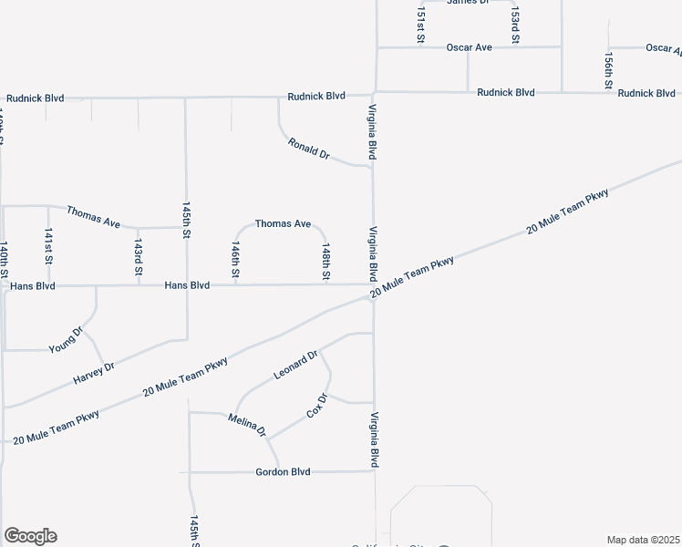 map of restaurants, bars, coffee shops, grocery stores, and more near Hans Boulevard in California City