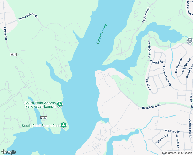 map of restaurants, bars, coffee shops, grocery stores, and more near 7320 Lakefront Drive in Charlotte