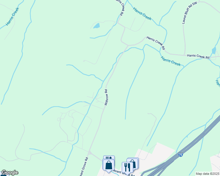 map of restaurants, bars, coffee shops, grocery stores, and more near 303 Withrow Road in McDonald