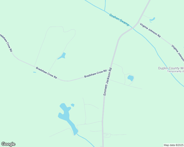 map of restaurants, bars, coffee shops, grocery stores, and more near 166 Bradshaw-Crow Road in Faison