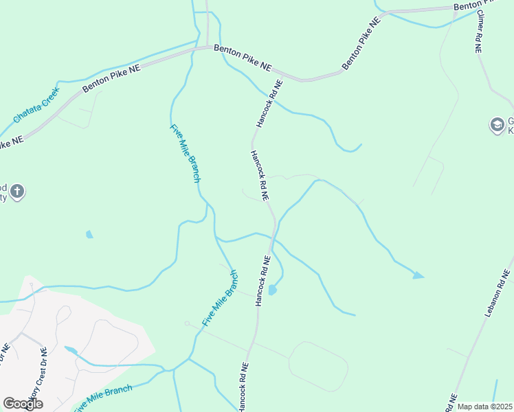 map of restaurants, bars, coffee shops, grocery stores, and more near 1055 Hancock Rd NE in Cleveland