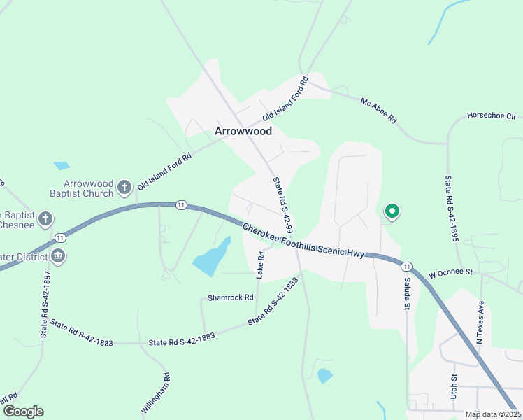 map of restaurants, bars, coffee shops, grocery stores, and more near 1248 South Carolina 11 in Chesnee