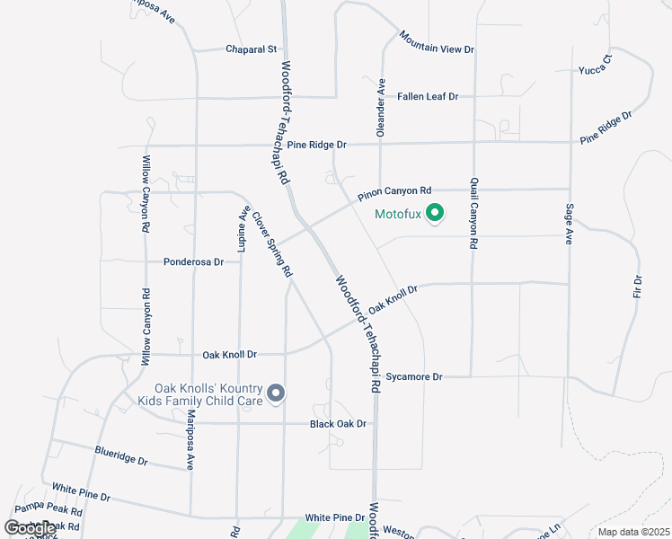 map of restaurants, bars, coffee shops, grocery stores, and more near 23639 Woodford-Tehachapi Road in Tehachapi