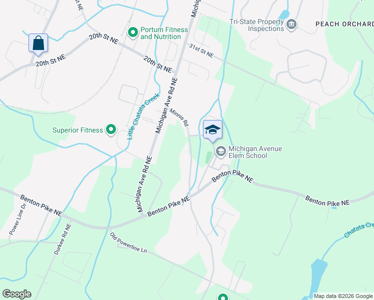 map of restaurants, bars, coffee shops, grocery stores, and more near 789 Minnis Road in Cleveland