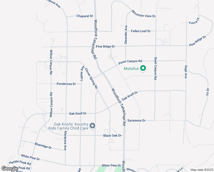 map of restaurants, bars, coffee shops, grocery stores, and more near 23639 Woodford-Tehachapi Road in Tehachapi
