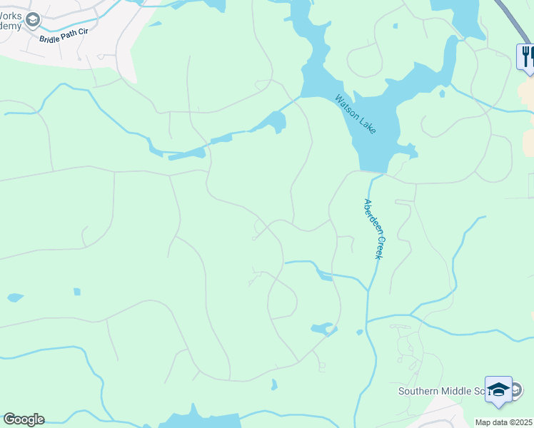 map of restaurants, bars, coffee shops, grocery stores, and more near 120 Bel Air Drive in Pinehurst