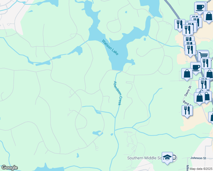 map of restaurants, bars, coffee shops, grocery stores, and more near 475 Lake Dornoch Drive in Pinehurst