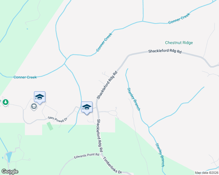 map of restaurants, bars, coffee shops, grocery stores, and more near 4550 Shackleford Ridge Road in Signal Mountain