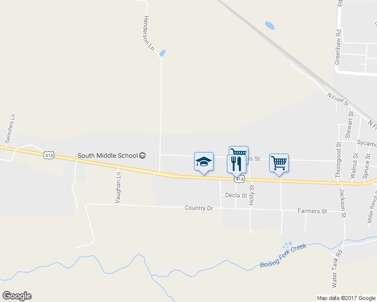 map of restaurants, bars, coffee shops, grocery stores, and more near 537 Davis Street in Cowan