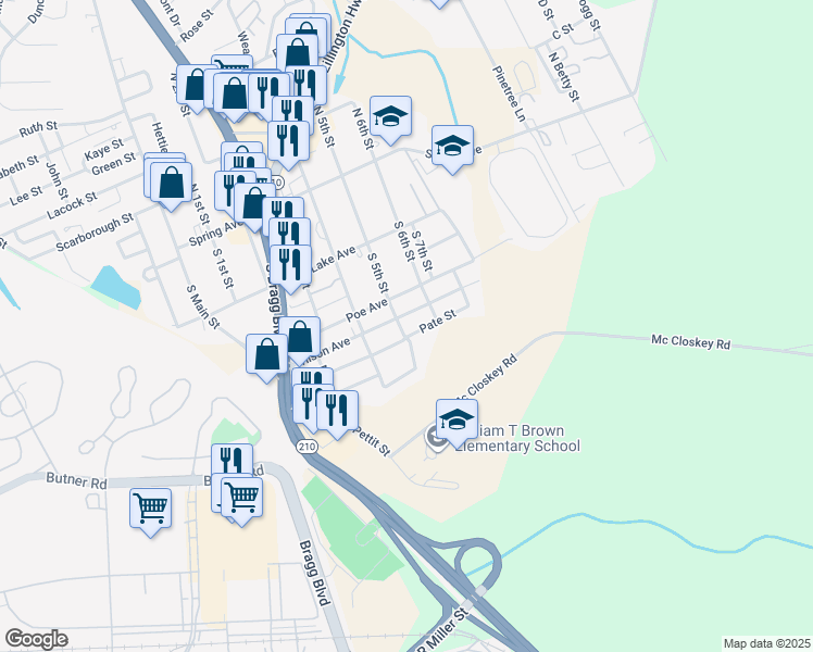 map of restaurants, bars, coffee shops, grocery stores, and more near 501 Wilson Ave in Spring Lake