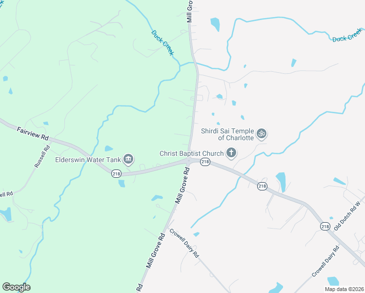 map of restaurants, bars, coffee shops, grocery stores, and more near 9509 Mill Grove Road in Indian Trail