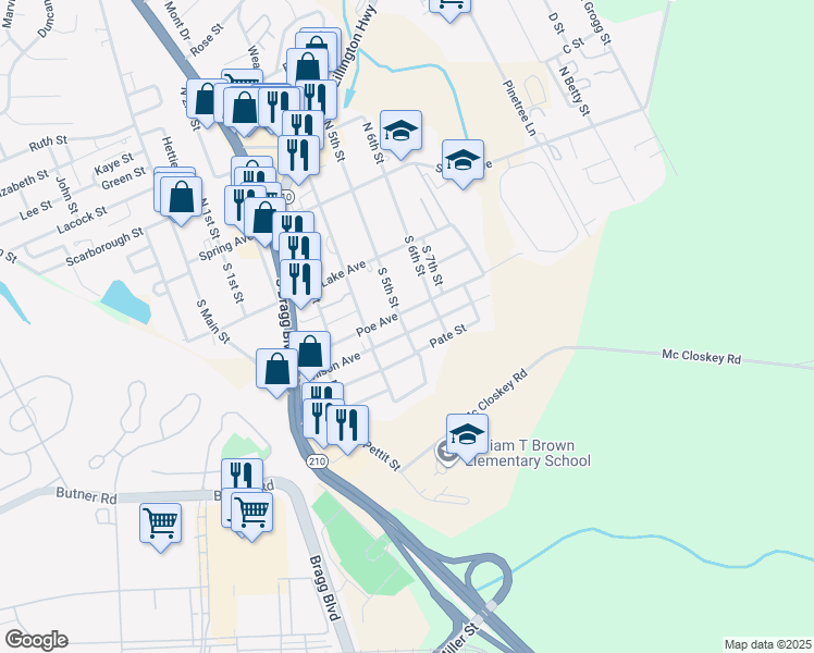 map of restaurants, bars, coffee shops, grocery stores, and more near 501 Wilson Ave in Spring Lake