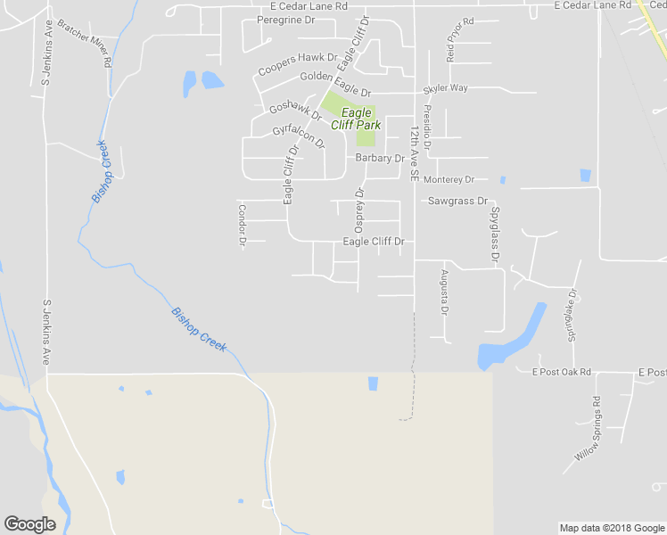 map of restaurants, bars, coffee shops, grocery stores, and more near 4508 Eagle Owl Drive in Norman
