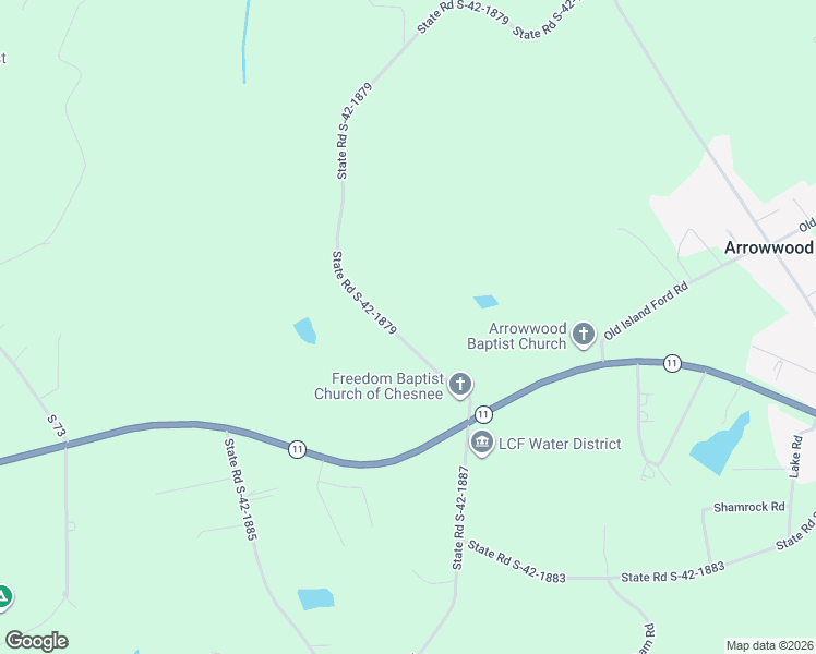 map of restaurants, bars, coffee shops, grocery stores, and more near 1520 South Carolina 11 in Chesnee