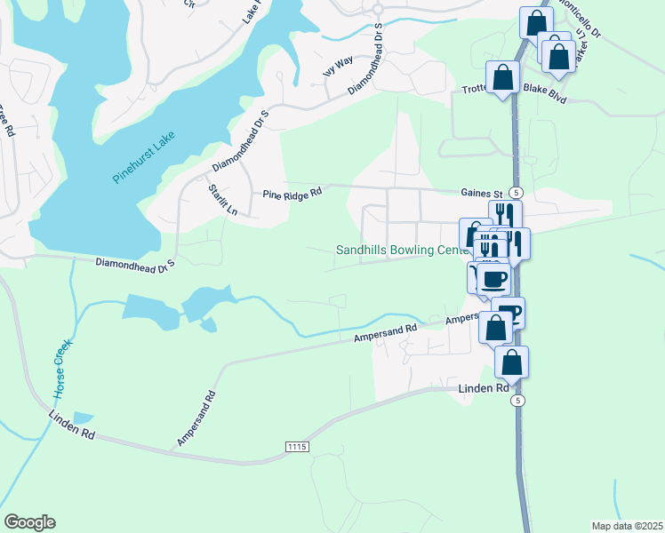 map of restaurants, bars, coffee shops, grocery stores, and more near 186 Dawkins Street Extension in Aberdeen