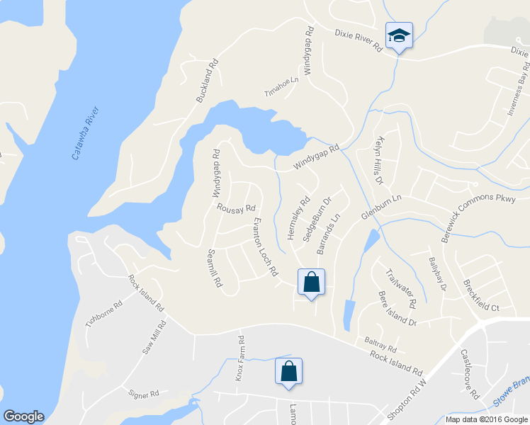 map of restaurants, bars, coffee shops, grocery stores, and more near 6922 Evanton Loch Road in Charlotte