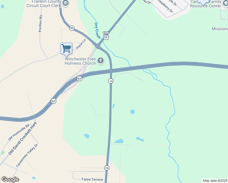 map of restaurants, bars, coffee shops, grocery stores, and more near Rowe Gap Road in Winchester