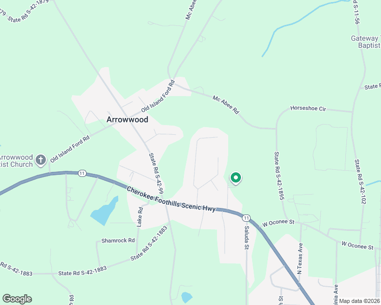 map of restaurants, bars, coffee shops, grocery stores, and more near 347 Smithview Drive in Chesnee